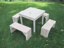 Table and Benches Toy Box